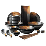 Retro Japanese Frosted Texture Ceramic Tableware Set