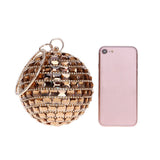 Women Evening Bags Clutch Purse Luxury Diamonds Circular Clutch Bag Fashion Lady Handbag Chain Shoulder Wedding Bag Minaudiere-100002856-radekus