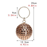 Women Evening Bags Clutch Purse Luxury Diamonds Circular Clutch Bag Fashion Lady Handbag Chain Shoulder Wedding Bag Minaudiere-100002856-radekus