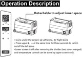 Dual Volt Portable Car RV Refrigerator For Camping, Road Trips-Refrigerator-radekus