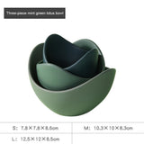 Lotus Ceramic Bowl Fruit Plate Sets