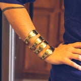 Four Row Gold Silver Plated Designer Cuff-Cuffs, Bracelets & Rings-radekus