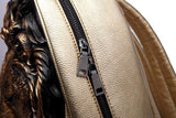 Embossed Lion Head Gothic Backpack Bag-Bags-radekus