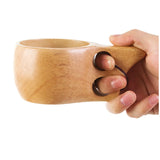 Nordic Style Handmade Wooden Lapland Finnish Kuksa Beverage Mug-Kitchen-radekus