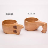 Nordic Style Handmade Wooden Lapland Finnish Kuksa Beverage Mug-Kitchen-radekus