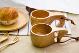 Nordic Style Handmade Wooden Lapland Finnish Kuksa Beverage Mug-Kitchen-radekus