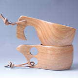 Nordic Style Handmade Wooden Lapland Finnish Kuksa Beverage Mug-Kitchen-radekus