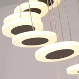 Modern Decorative Suspension Chandelier With Spiral Waterfall Design