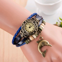Blue Bracelet Cuff Watch