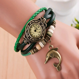 Green Bracelet Cuff Watch