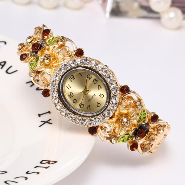 Gold Flower Watch