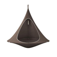 brown waterproof hanging ufo flying saucer cocoon camping tent