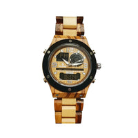 Chronograph Watch Handmade From Sandalwood-Jewelry & Watches-radekus