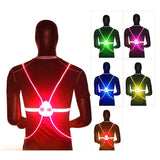 Reflective Light Up LED 360 Visibility Vest For Night Time Activities-outdoors-radekus