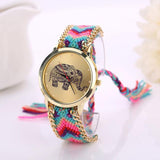 Braided Elephant Bracelet Fashion Watch-Women's Watches-radekus