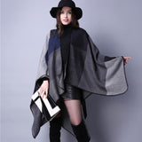 Pure Cashmere Poncho Scarf For Women