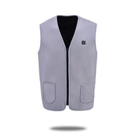 Grey Heating Vest For Winters