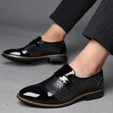 Black Formal Synthetic Leather Shoes