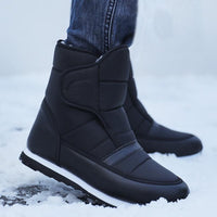 Black Ankle Winter Boots For Men