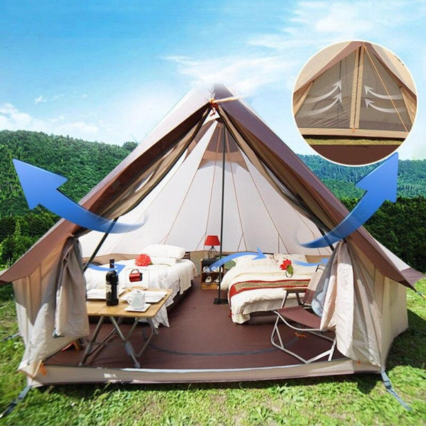Mongolian Waterproof Yurt Glamping Camping Tent – radekus