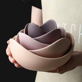 Lotus Ceramic Bowl Fruit Plate Sets
