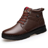 Brown Leather Boots For Men