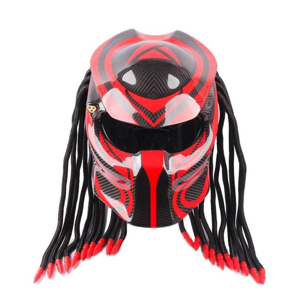 dot predator motorcycle helmets Predator Full Face Red Tribal Design Motorcycle Bike Helmet – radekus