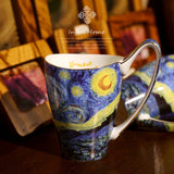 Bone China Coffee Mug & Tea Cup With Retro Art Van Gogh Paintings-Kitchen-radekus