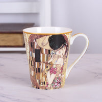 Coffee Tea Cups Mugs With Gustav Klimt Painting Artwork