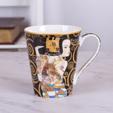 Coffee Tea Cups Mugs With Gustav Klimt Painting Artwork