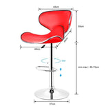 Red Adjustable Stool For Home and Office