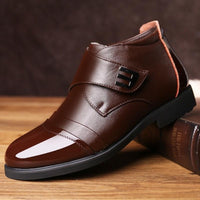 Brown Genuine Cow Leather Chelsea Boots