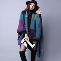 Pure Cashmere Poncho Scarf For Women