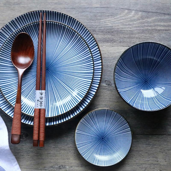 Japanese Tableware Retro Ceramic Dinner Set