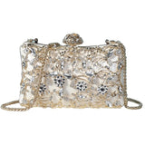 Ornate Pattern Beaded Rhinestone Clutch Bag For Women-Bags & Clutches-radekus