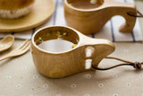 Nordic Style Handmade Wooden Lapland Finnish Kuksa Beverage Mug-Kitchen-radekus